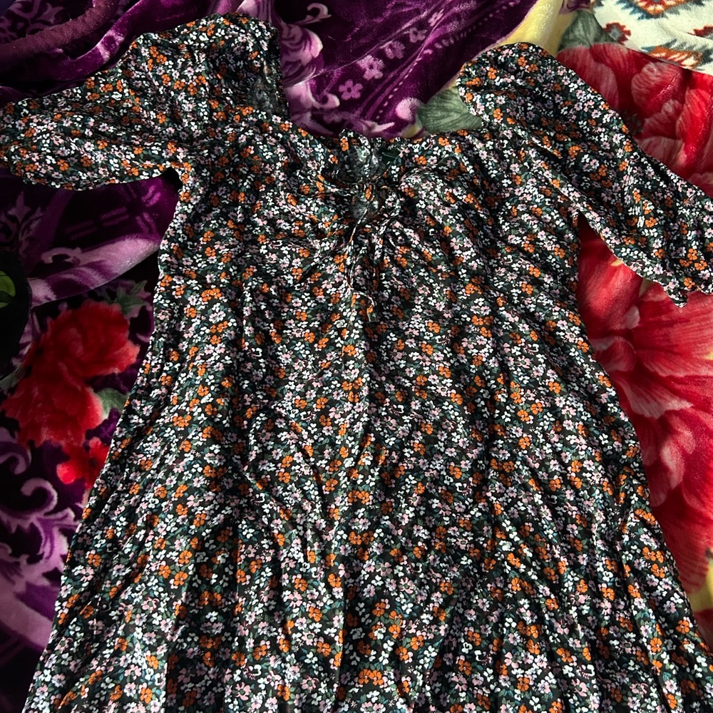 Floral Short Sleeve Dress